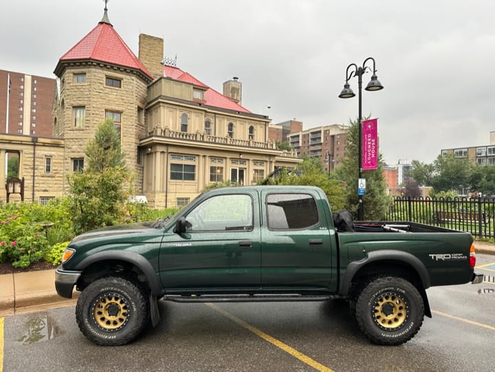 2002 Toyota Tacoma SR5 4WD Dual Cab with TRD Off Road Package.